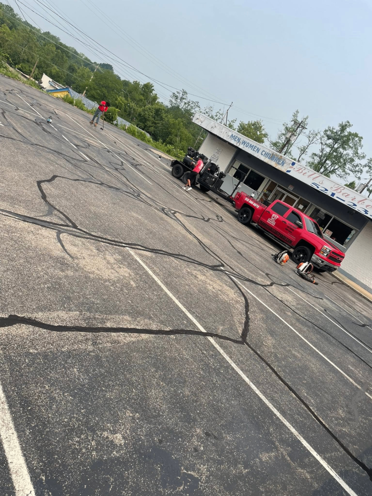 Hot Rubberized Crack Fill